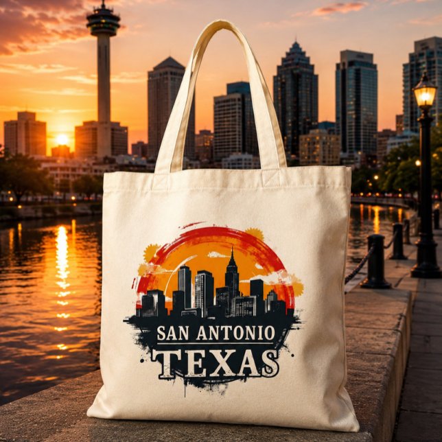 San Antonio Texas Skyline Tragetasche (Von Creator hochgeladen)
