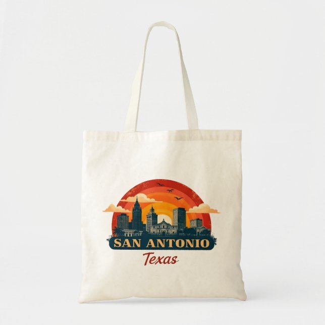 San Antonio Texas Skyline Tragetasche (Vorne)