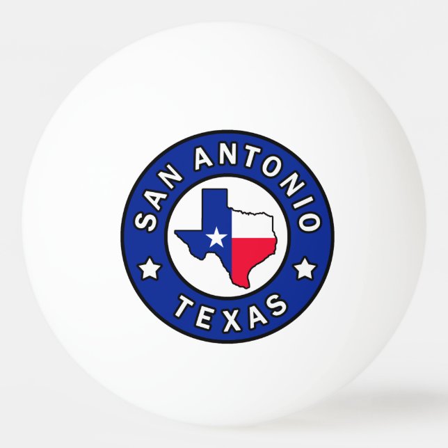 San Antonio Texas Tischtennisball (Vorderseite)