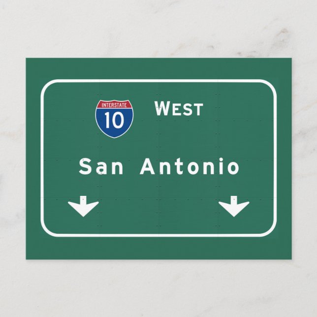 San Antonio Texas tx Interstate Highway Freeway : Postkarte (Vorderseite)