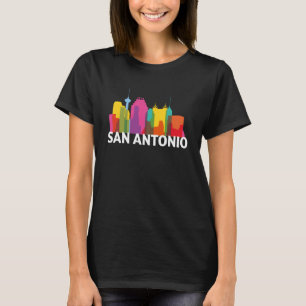 San Antonio Texas USA Skyline Silhouette Kontur S T-Shirt