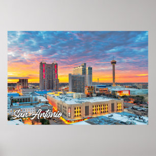 San Antonio, Texas, Vereinigte Staaten Poster