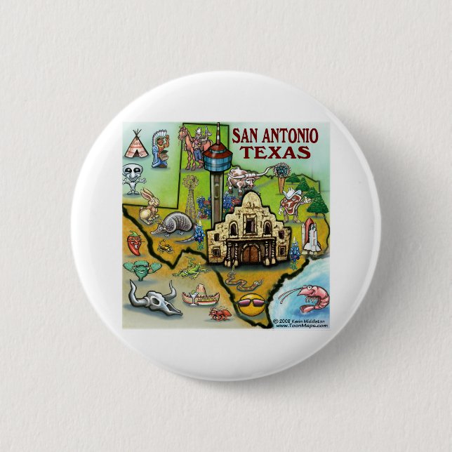 San Antonio TX Button (Vorderseite)