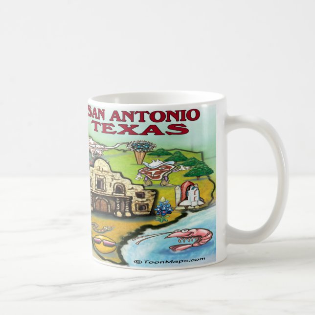 San Antonio TX Kaffeetasse (Rechts)