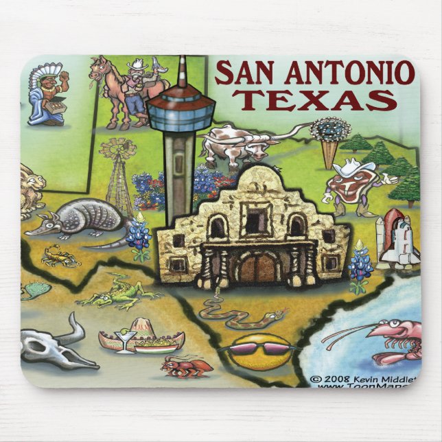 San Antonio TX Mousepad (Vorne)