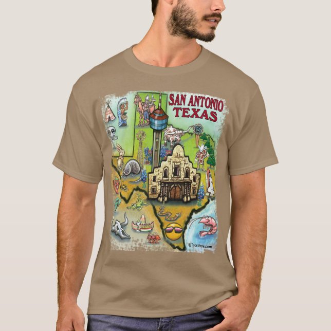 San Antonio TX T-Shirt (Vorderseite)