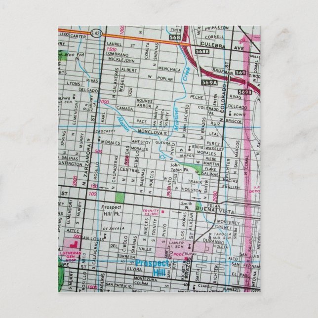 SAN ANTONIO, TX Vintage Karte Postkarte (Vorderseite)