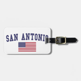 San Antonio US-Flagge Gepäckanhänger