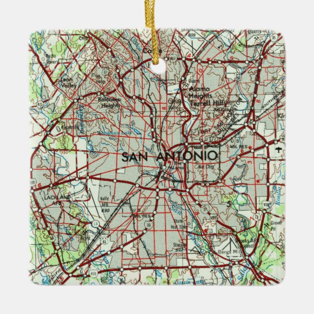 San Antonio Vintag Topo Keramikornament (Vorderseite)