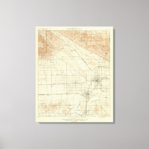 San Bernardino Quadrangon mit San Andreas Rift Leinwanddruck