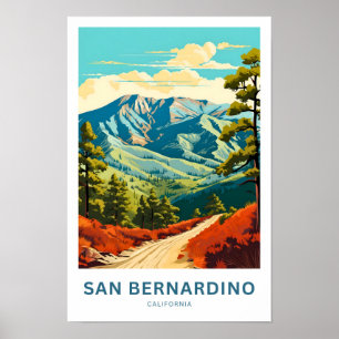 San Bernardino Rodelbahn mit Aussicht Poster