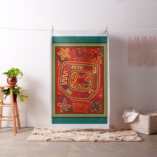 San Blas Indian Colorful Designer Fabric Stoff (Beispiel)