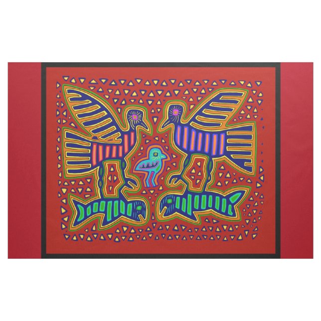 San Blas Insel Kuna Mola Designer Fabric Stoff (Yard (91,4 cm))