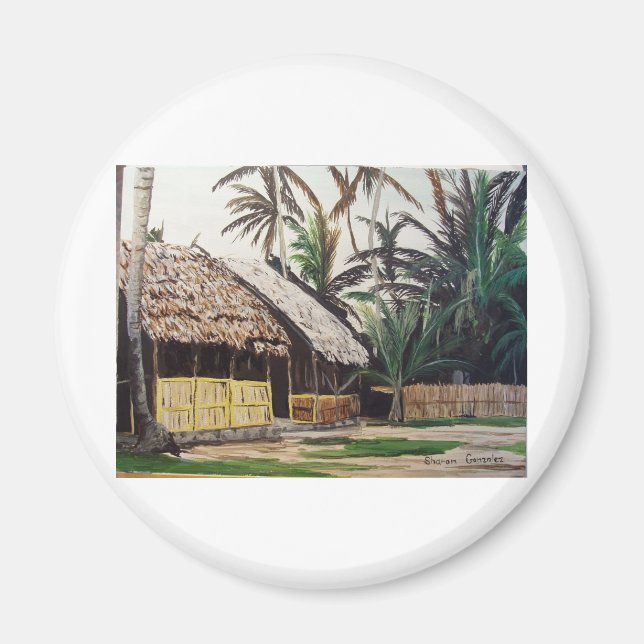 San Blas Inseln, Panama WaterColor Magnet (Vorne)
