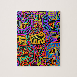 San Blas Island Mola Collage Puzzle