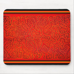 San Blas Island Mola Spirituosen Mousepad