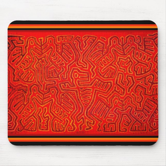 San Blas Island Mola Spirituosen Mousepad (Vorne)