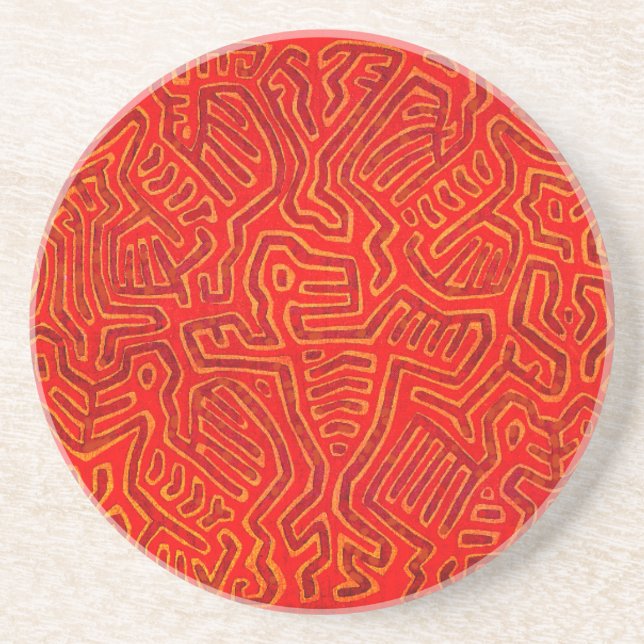 San Blas Island Mola Spirituosen Untersetzer (Vorne)