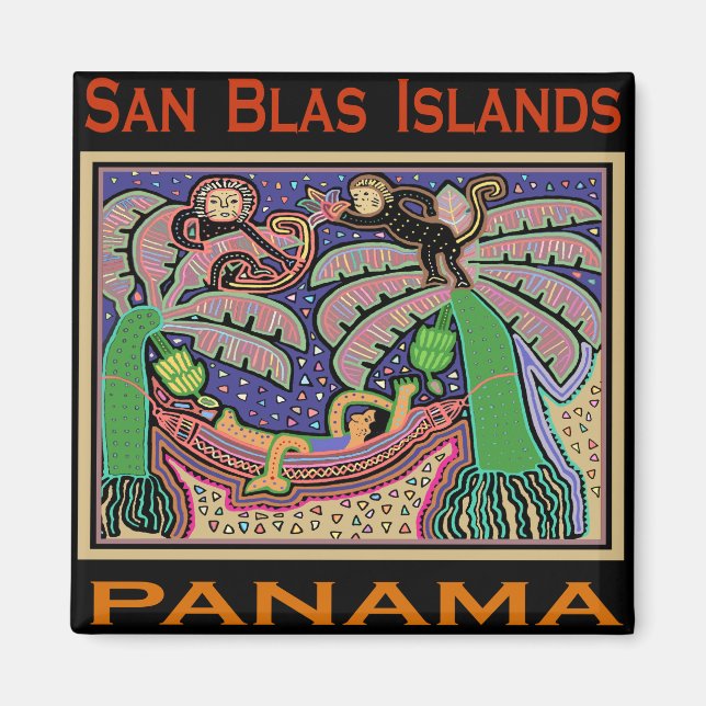 San Blas Islands Panama Mola Magnet (Vorne)