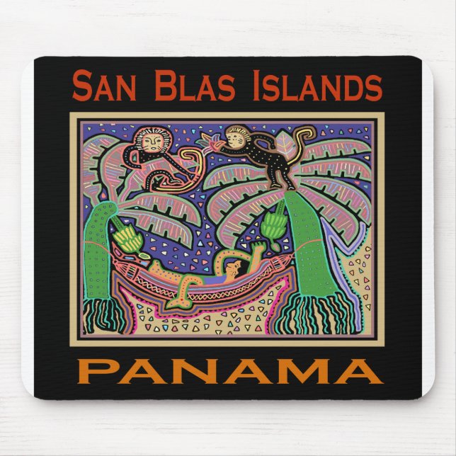 San Blas Islands Panama Mola Mousepad (Vorne)