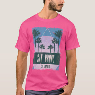 San Bruno Kalifornien CA Vintage Vaporwave Retro 8 T-Shirt