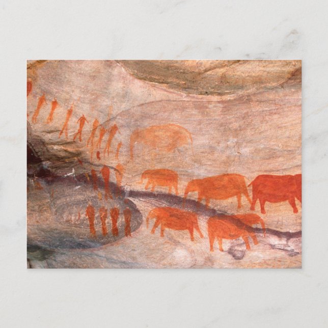 San, Bushman Rock Art, Cederberg Wilderness Postkarte (Vorderseite)