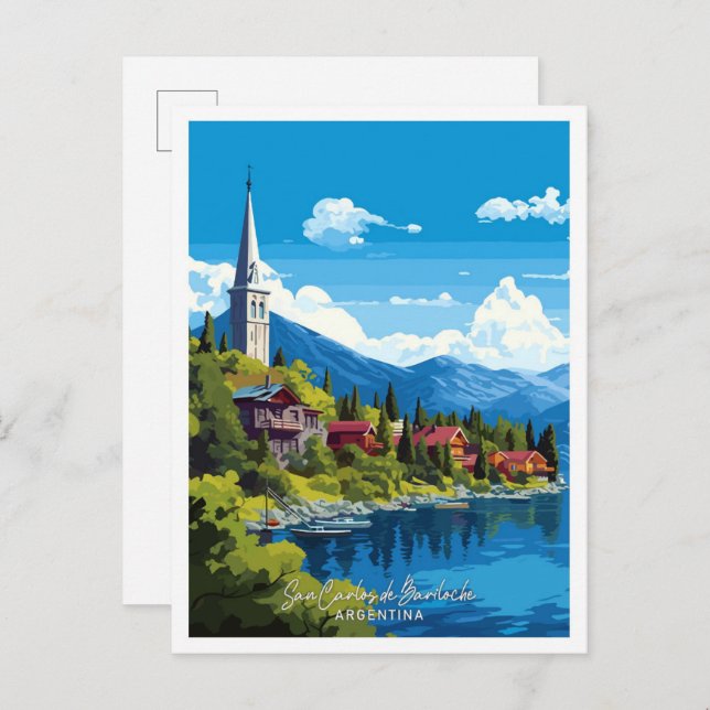 San Carlos de Bariloche Argentinien Postkarte (Vorne/Hinten)