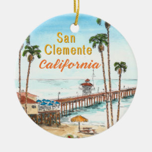 San Clemente California Keramik-Ornament Keramik Ornament