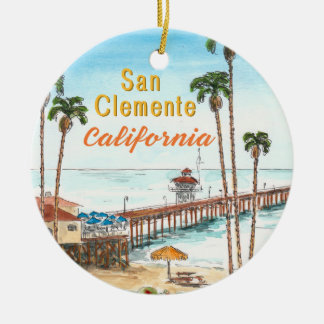 San Clemente California Keramik-Ornament Keramik Ornament