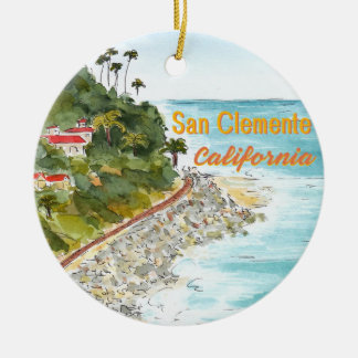 San Clemente California Schmuck Keramik Ornament