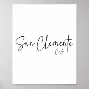 San Clemente Kalifornien Ca Retro Poster