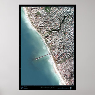 San Clemente, Kalifornien, Satellitenposter Poster