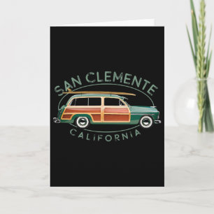 San Clemente Kalifornien Vintage Surfen Karte