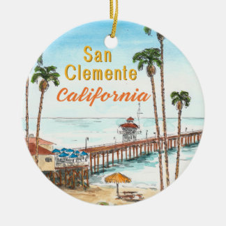 San Clemente Keramik California Keramik Ornament
