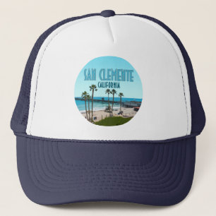 San Clemente Pier Beach California Vintag Truckerkappe