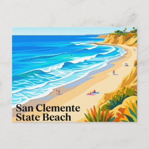 San Clemente State Beach Kalifornien Postkarte
