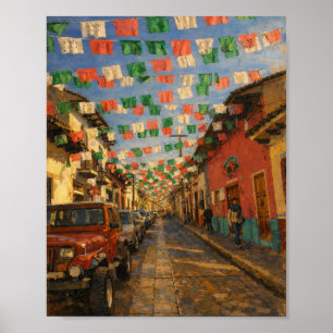 San Cristóbal de las Casas – mexikanische Straßenk Poster