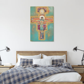 San Damiano Kreuz Leinwanddruck