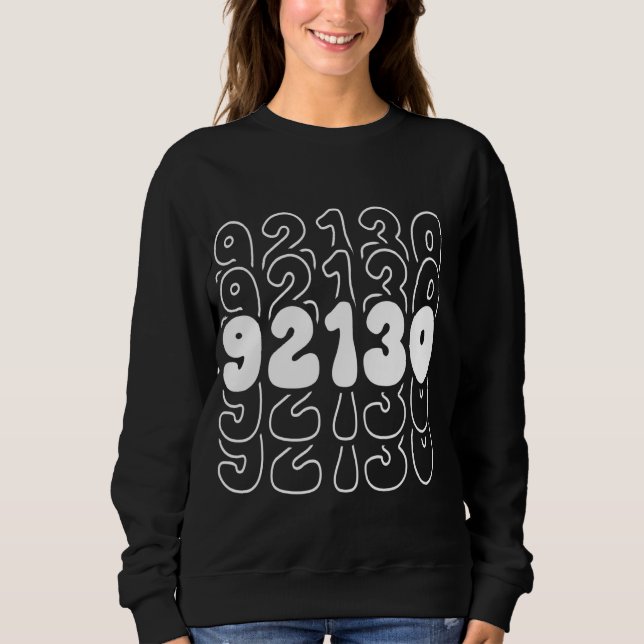 San Diego 92130 California CA Zipcode Sweatshirt (Vorderseite)