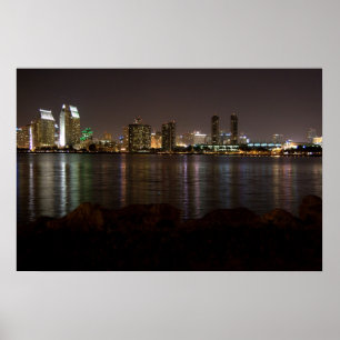 San Diego at Night Poster