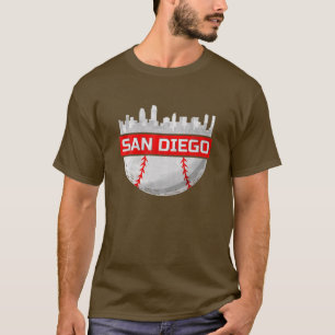 San Diego Baseball City Skyline T-Shirt