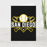 San Diego Baseball Home Plate gekreuzte Schläger T