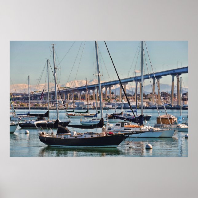 San Diego Bay and Bridge Poster (Vorne)