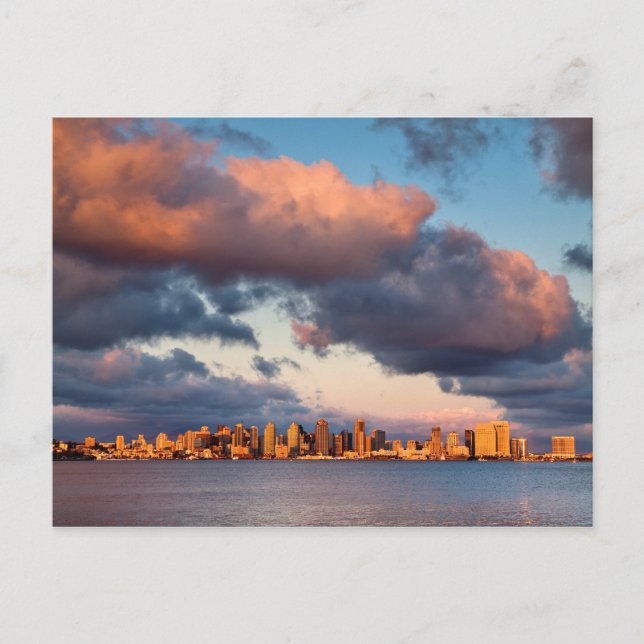 San Diego Bay City Skyline Postkarte (Vorderseite)