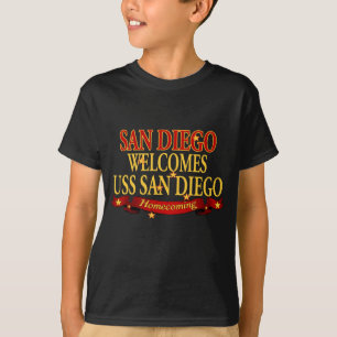 San Diego begrüßt USS San Diego T-Shirt