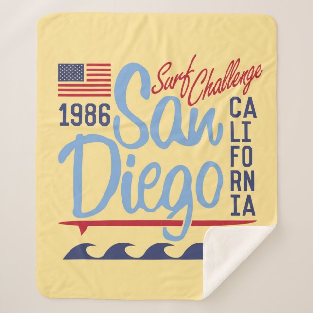San Diego Brandungs-Herausforderung 1986 Sherpadecke (Vorderseite)