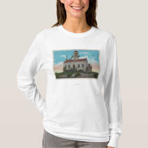 San Diego, CA - alter spanischer Leuchtturm an T-Shirt