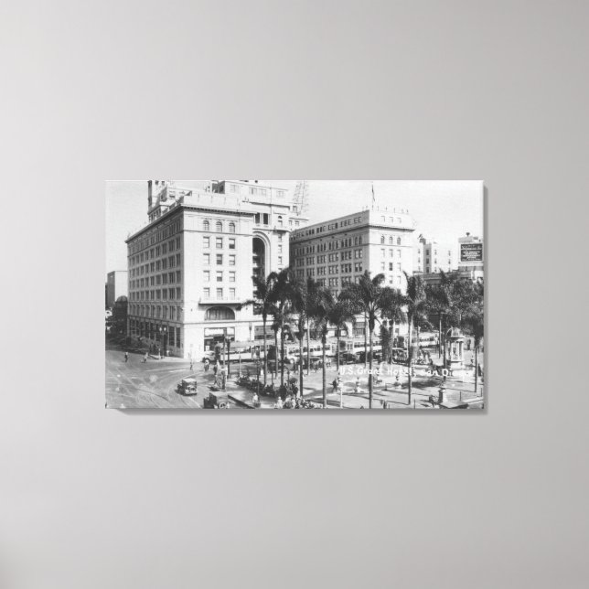 San Diego, CA City View US Grant Hotel Leinwanddruck (Vorderseite)