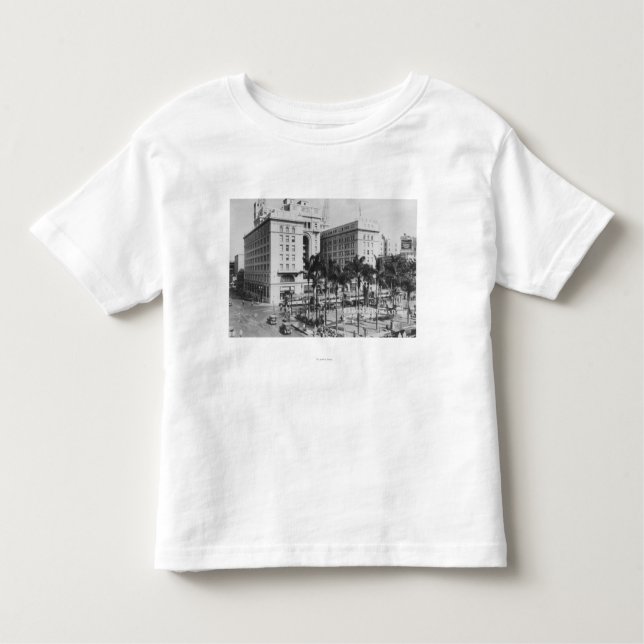 San Diego, CA-Stadt-Ansicht von Hotel US Grant Kleinkind T-shirt (Vorderseite)