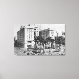 San Diego, CA-Stadt-Ansicht von Hotel US Grant Leinwanddruck
